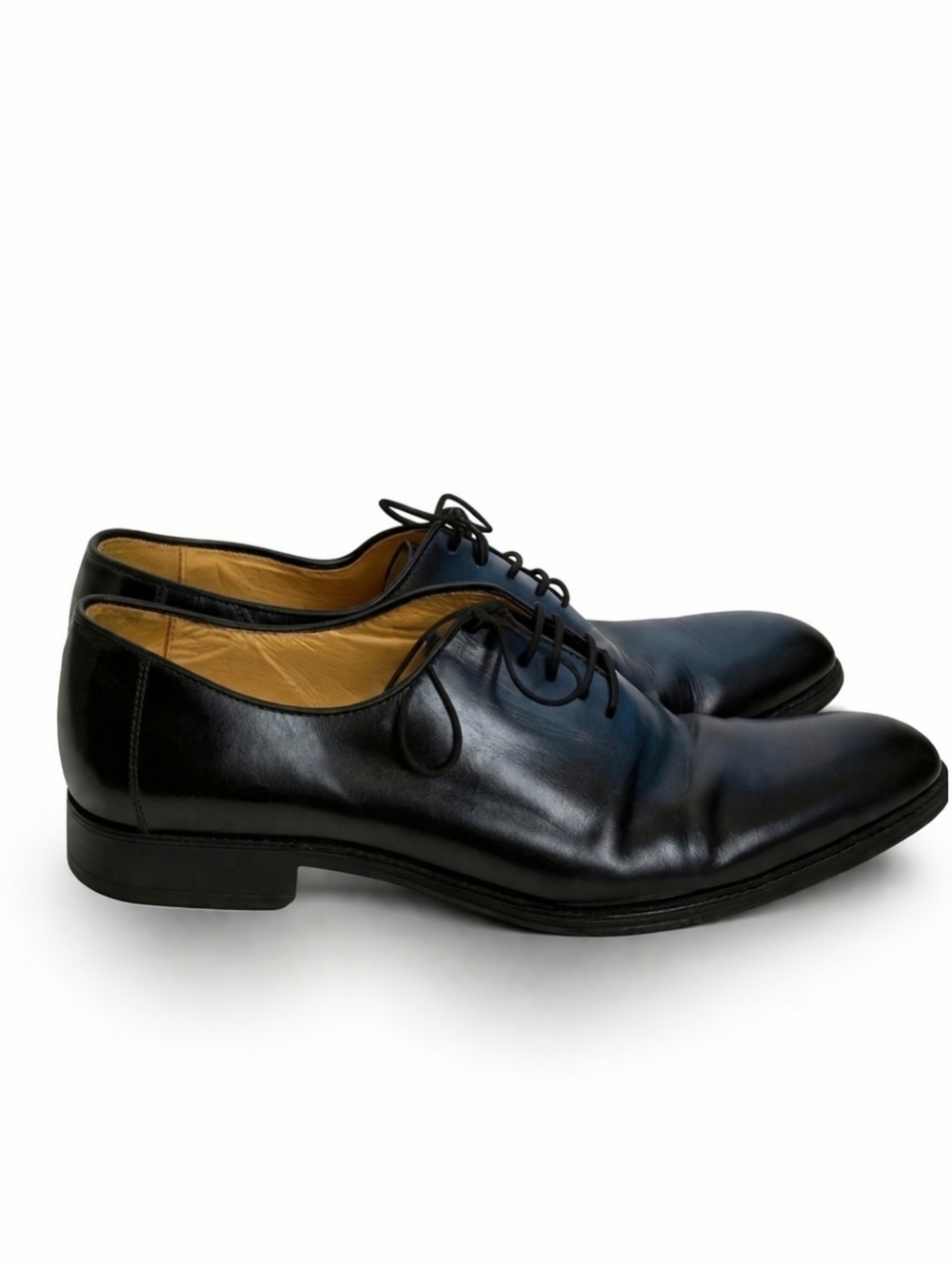 Maison Forte Asahi Classic Black Oxford Leather Tie Ups s 8.5